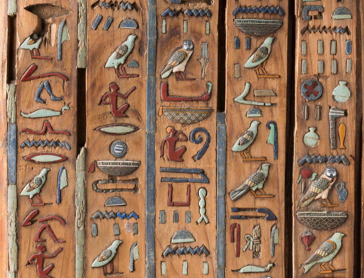 A detail from the sarcophagus of Djed-Thoth-iu-ef-ankh. Courtesy Scribit