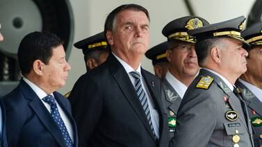 An image that illustrates this article Bolsonaro attends first public event since election loss