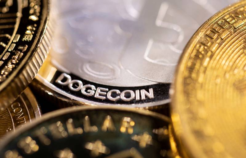 The price of Dogecoin has risen about 14  per cent over the past five days. Reuters