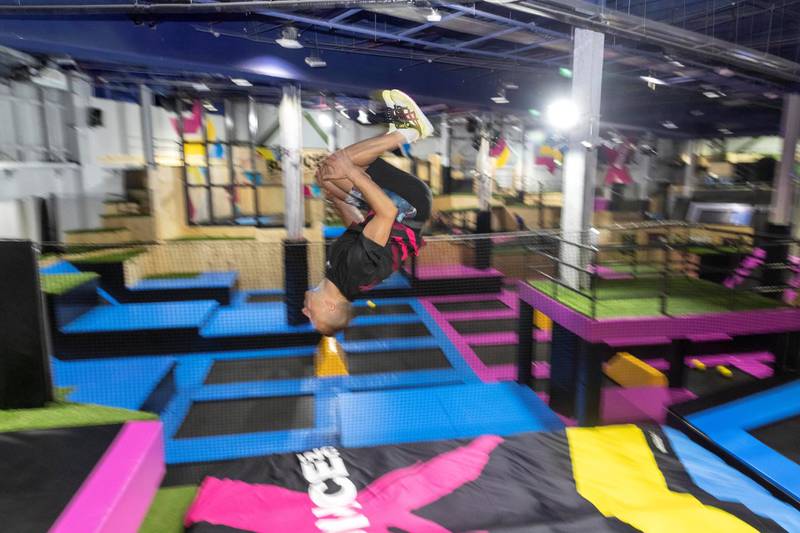 DUBAI, UNITED ARAB EMIRATES. 09 MARCH 2020. The new Bounce X opening in Festival City. Petar Popovic, Venue Manager, shows off the new facility. (Photo: Antonie Robertson/The National) Journalist: Evelyn Lau. Section: National. 
