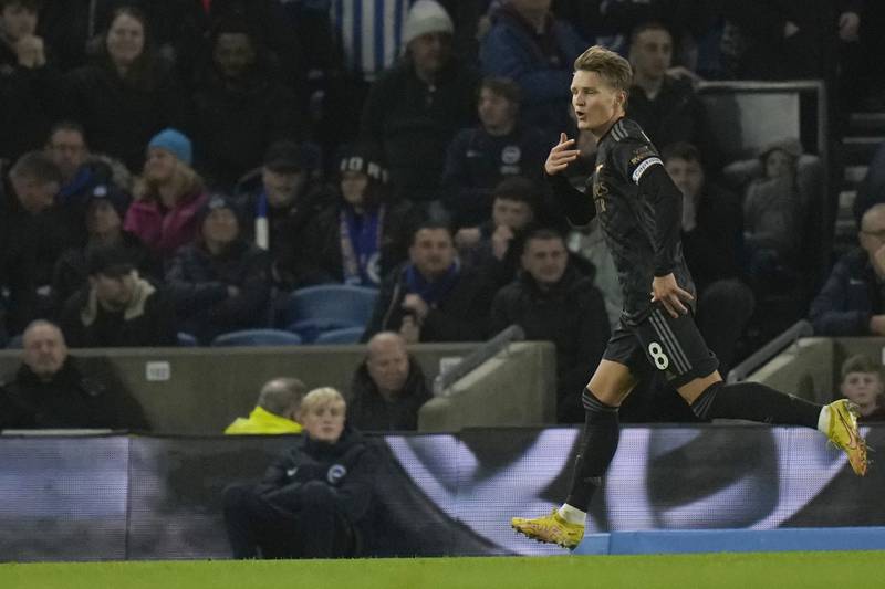 CM: Martin Odegaard (Arsenal). The Arsenal captain is becoming a regular in this team and he was again superb in the 4-2 win at Brighton. Scored the second, set up the fourth and was the beating heart of Arsenal’s midfield. AP