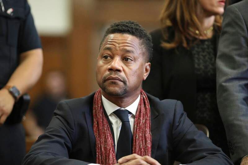 Actor Cuba Gooding Jr in a New York courtroom on Wednesday. AP