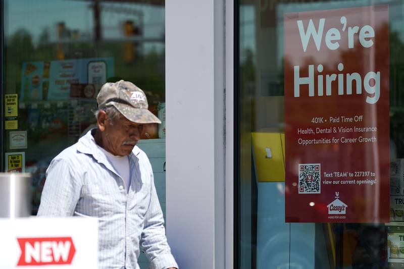 Applications for jobless aid fell by 3,000 to 329,000 for the week ending June 11, the Labour Department reported. AP