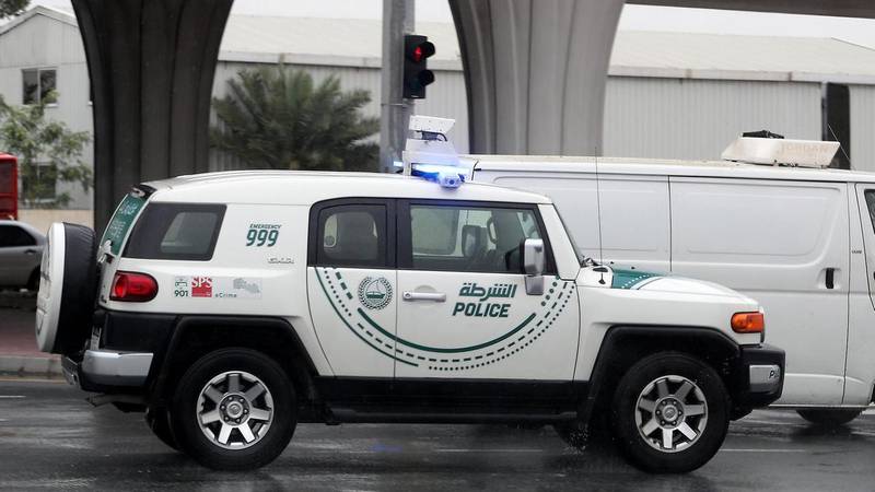 The woman was discovered by police on patrol in Dubai. Pawan Singh / The National