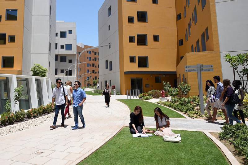 The High Line at the campus, named after a park in New York City. Photo: NYU Abu Dhabi