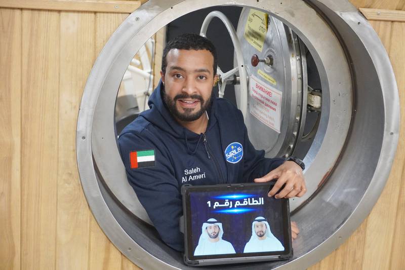 Mr Al Ameri is part of the Sirius 20/21 project that measures the psychological and physiological effect on humans living in the extreme environments that astronauts face during space travel.