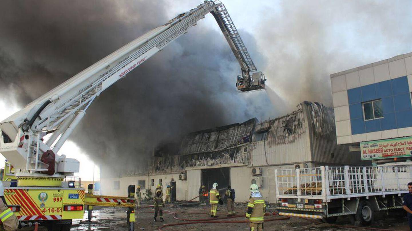 Fire breaks out in Ajman warehouses