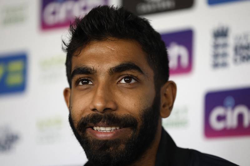 India's stand-in skipper Jasprit Bumrah during a press conference at Edgbaston. Reuters