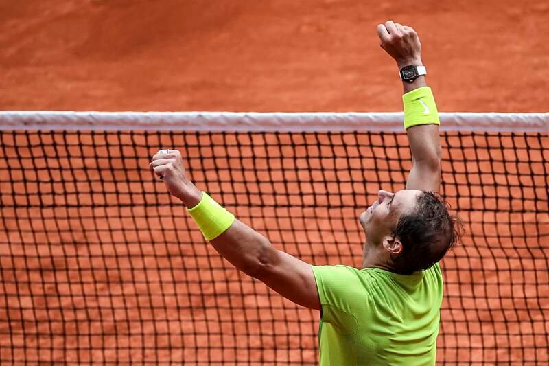 22) Nadal makes it a record-extending 22 majors with victory in the 2022 French Open.  EPA