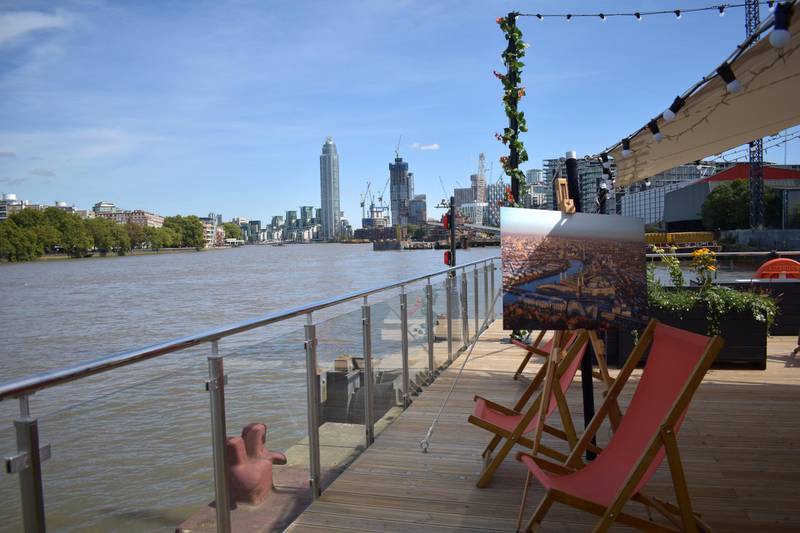 View of river Thames from the getty at Battersea Power Station project. Shafi Musaddique / The National