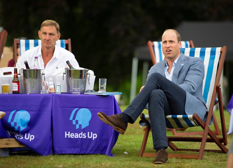 Prince William, Duke of Cambridge watches the FA Cup final  with former Arsenal player Tony Adams at the Sandringham Estate. Getty
