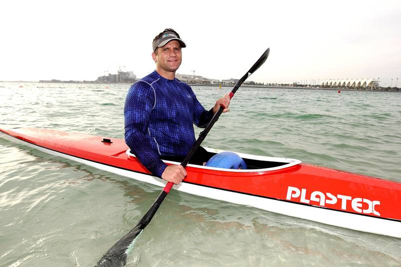 Abu Dhabi, United Arab Emirates, March 12, 2020.  STORY BRIEF: Abu Dhabi man is one step closer to representing US team in Paralympics. SUBJECT NAME: Mike Ballard Victor Besa / The NationalSection:  NAReporter: Patrick Ryan