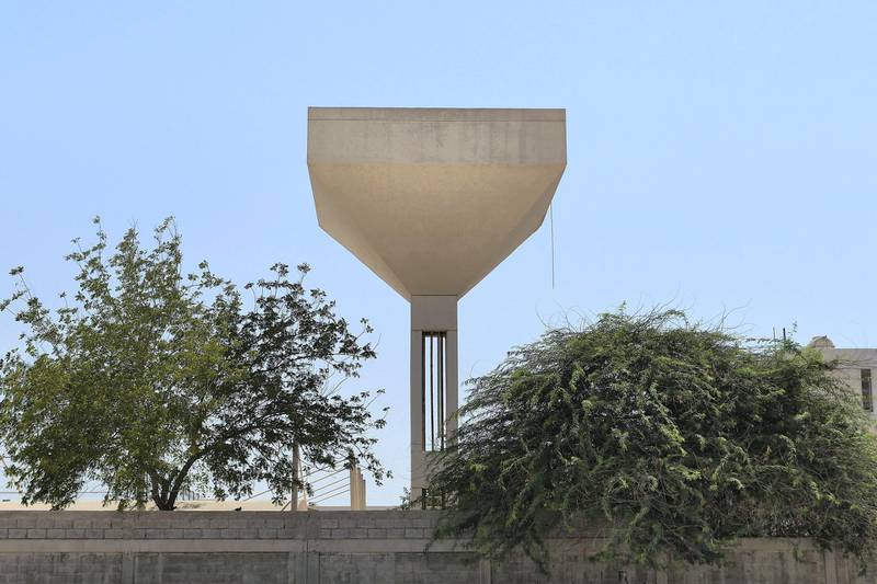 View of the old water tank in Hor Al Anz area in Deira Dubai on June 14,2021. Pawan Singh / The National. 