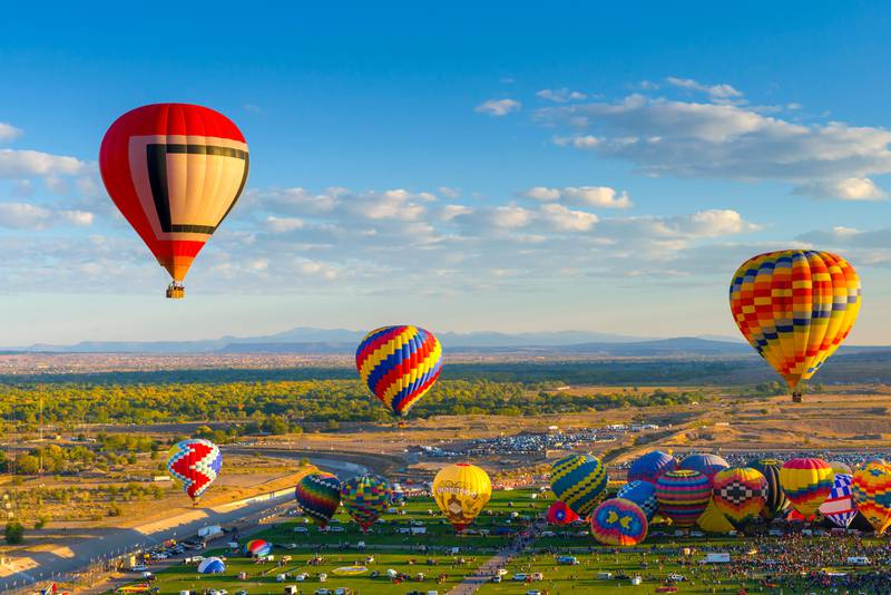 11 Oct 2013, Albuquerque, New Mexico, USA --- USA, New Mexico, Albuquerque, Albuquerque International Balloon Fiesta --- Image by © Alan Copson/JAI/Corbis