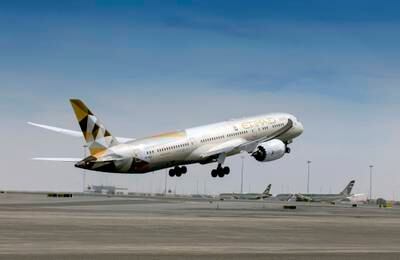 Etihad Airways aims to triple its number of passengers to 30 million by 2030. Photo: Etihad