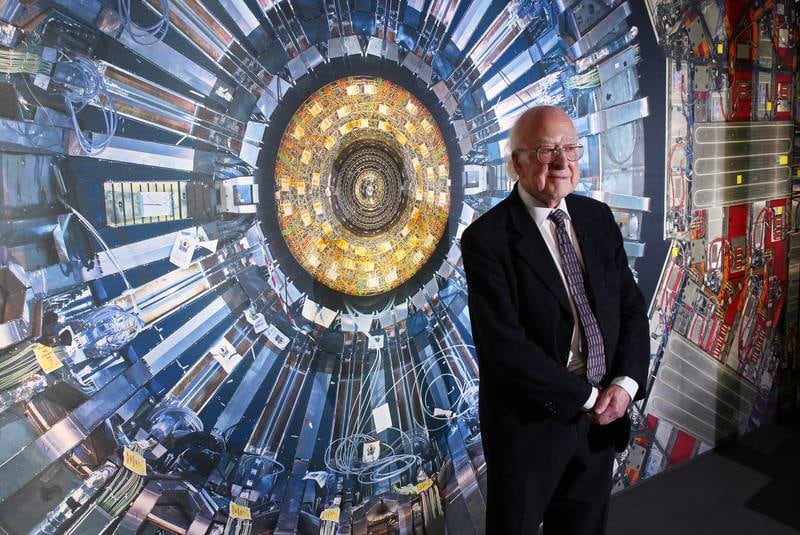 Peter Higgs theorised in 1964 that particles whizzing around the universe pick up their mass by travelling through an invisible field — a bit like a vehicle ploughing through snow. Getty Images