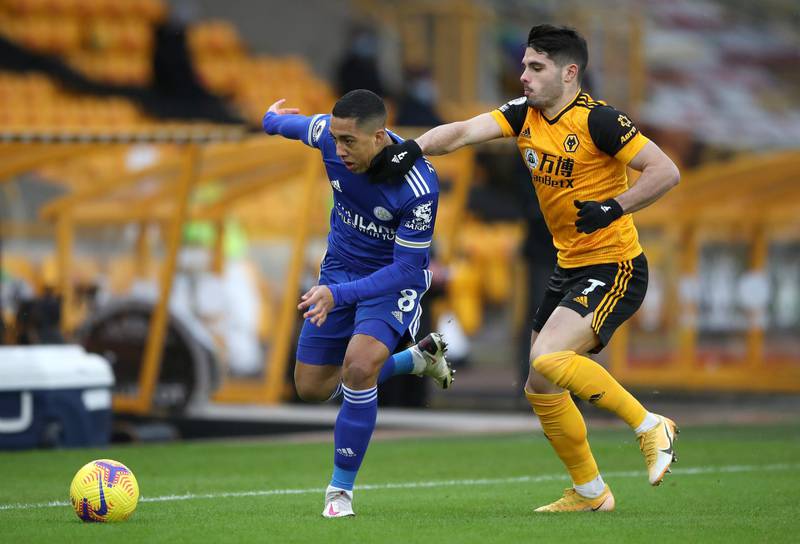 Pedro Neto – 7. Made hay down the Wolves left flank, starting with a slaloming run past Tielemans and Evans set up a chance for Traore in the 15th minute. His threat was diluted after the break, though. Getty Images