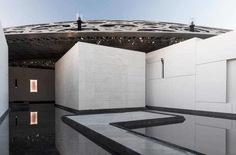 The map in the Children's Museum was replaced last month after it emerged that it failed to show Qatar. Louvre Abu Dhabi