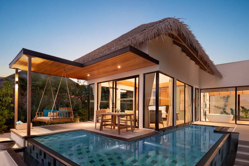 All villas have their own private pools.