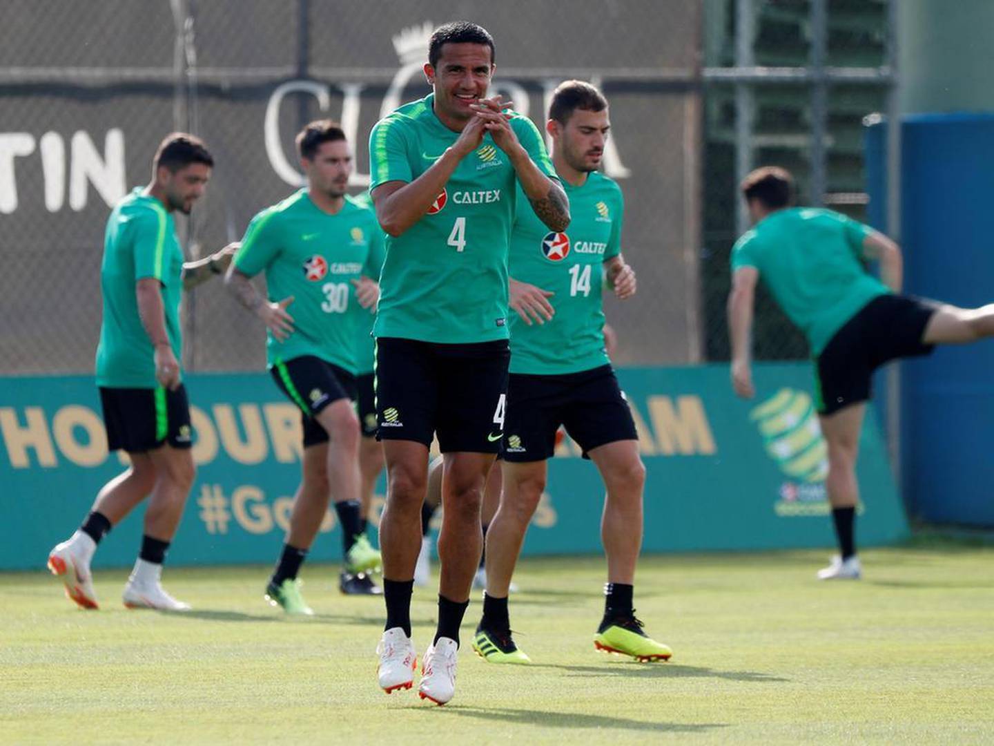 Australia's Tim Cahill will play at a fourth World Cup after being chosen in Bert van Marwik's final 23-man squad. Murad Sezer / Reuters