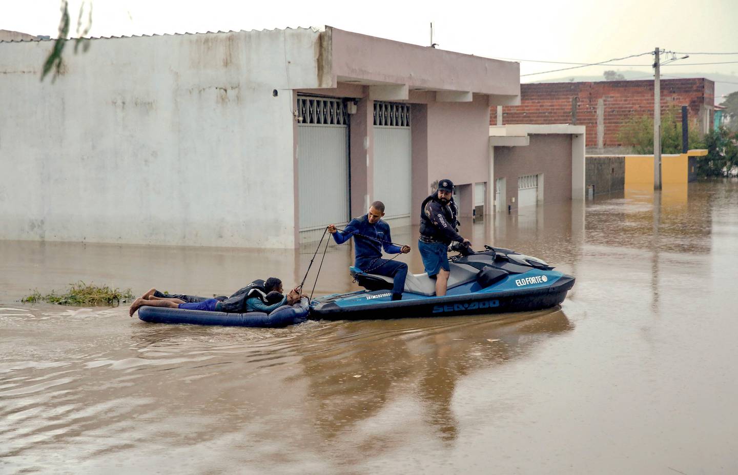 At least 400,000 people have been affected by the heavy rains in Brazil's Bahia state. AFP