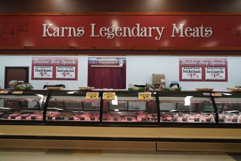 The meat section at Karns Foods in York County, Pennsylvania. Meat prices are soaring in the US. Willy Lowry / The National.