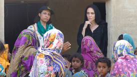 UN refugee envoy Angelina Jolie meets Pakistan flood victims