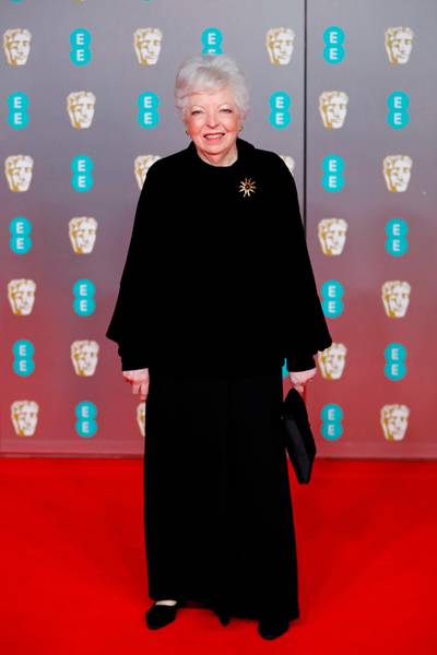 Thelma Schoonmaker arrives at the 2020 EE British Academy Film Awards at London's Royal Albert Hall on Sunday, February 2. AFP