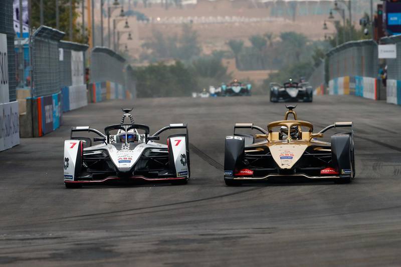 Jose Maria Lopez and Andre Lotterer in action. Getty Images