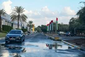 The aftermath of a downpour in Abu Dhabi in January. Rain is forecast for much of the country this week. Khushnum Bhandari / The National