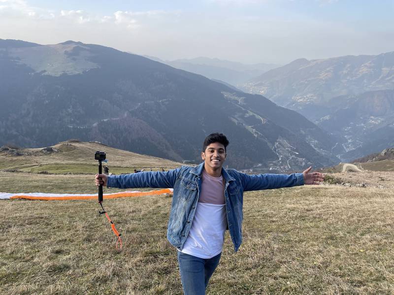 Baahir Sameesh, who grew up in Dubai, is looking forward to starting an artificial intelligence degree at Vrije University in Amsterdam in September. Photo: Baahir Sameesh