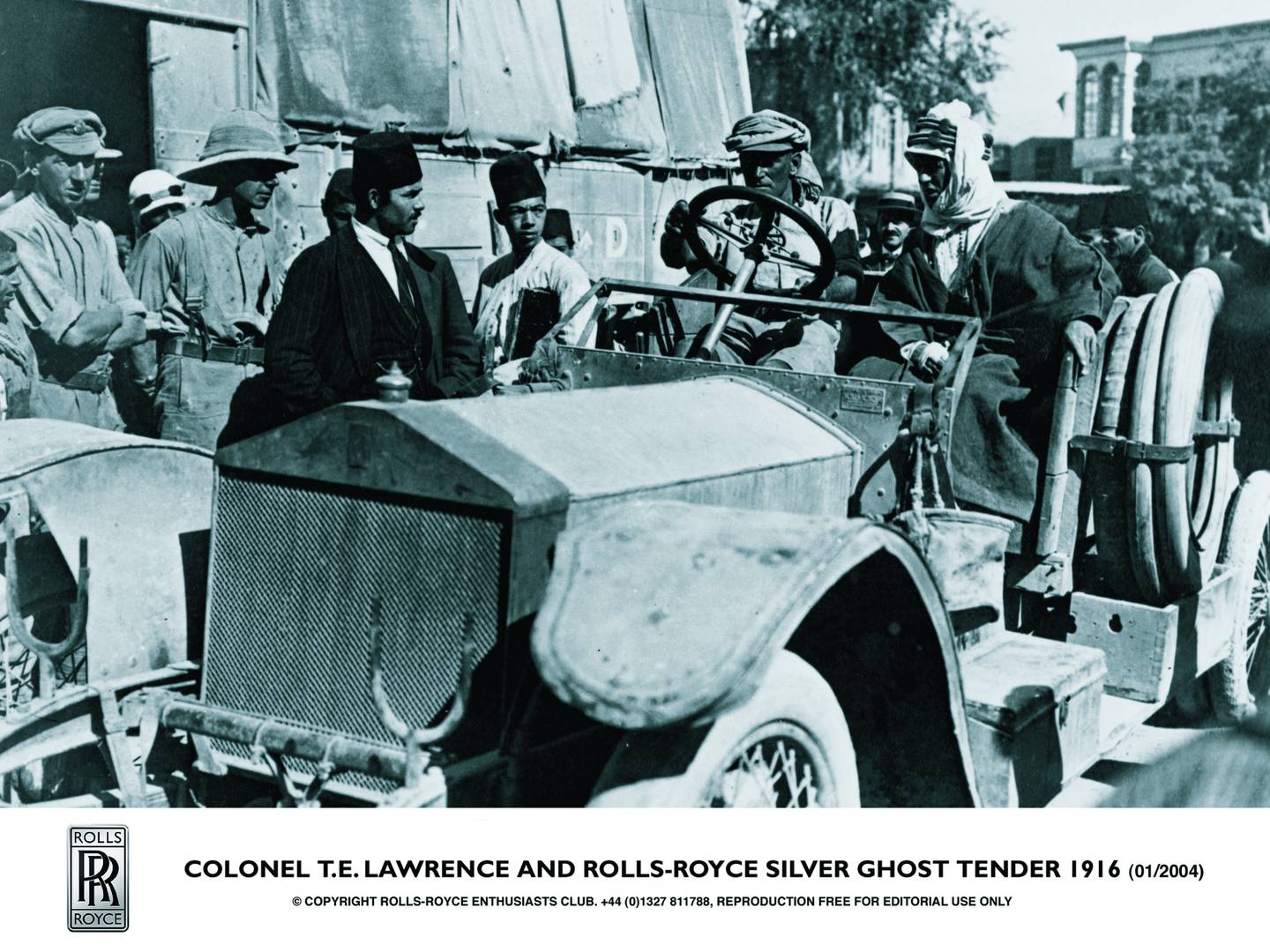 Colonel TE Lawrence. Photo: Rolls-Royce