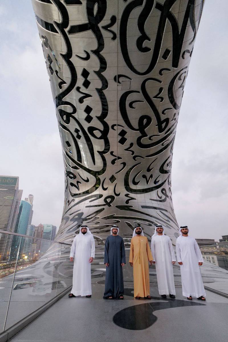 Sheikh Mohammed was accompanied by Sheikh Ahmed, Sheikh Hamdan, Sheikh Maktoum and Sheikh Mansoor.