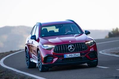 Driving the 2024 Mercedes-AMG GLC 63 S E Performance Press in Barcelona. All photos: Mercedes-AMG