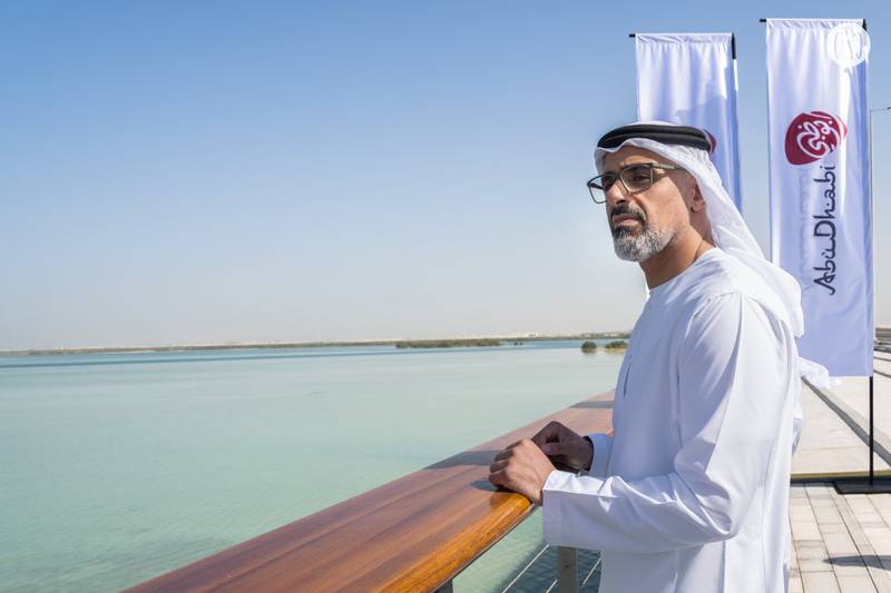 The bridge was inaugurated by Sheikh Khaled bin Mohamed, a member of the Abu Dhabi Executive Council and Chairman of the Abu Dhabi Executive Office, on Thursday. Photo: Abu Dhabi Media Office