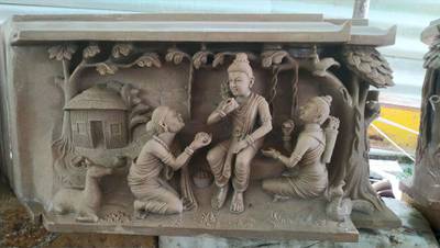Stone carvings in the Hindu temple. Courtesy BAPS Hindu Mandir 