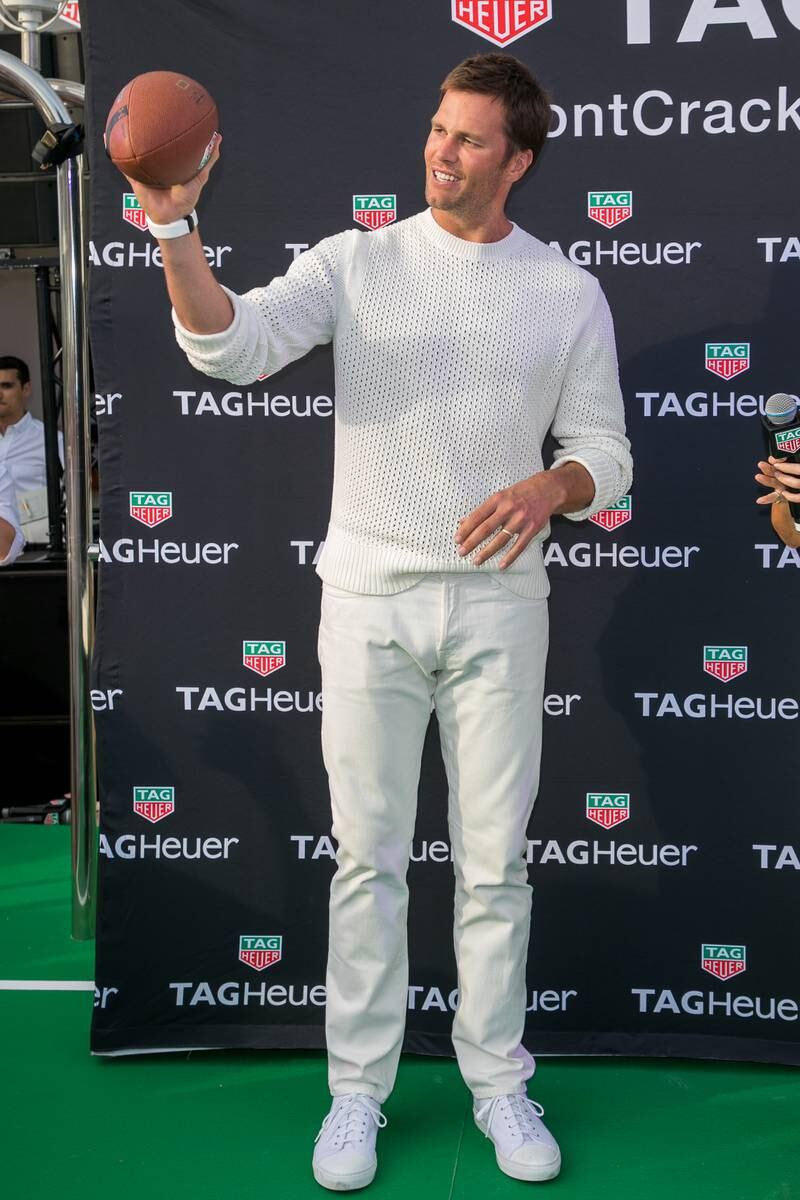 Brady at a Tag Heuer event during the Formula 1 Grand Prix de Monaco on May 26, 2018. Getty