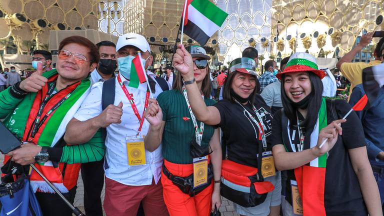 An image that illustrates this article Crowds flock to Expo 2020 Dubai for National Day extravaganza