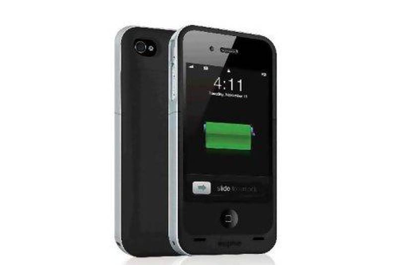 Mophie Juice Pack Air for iPhone 4 charger. Photo courtesy Mophie