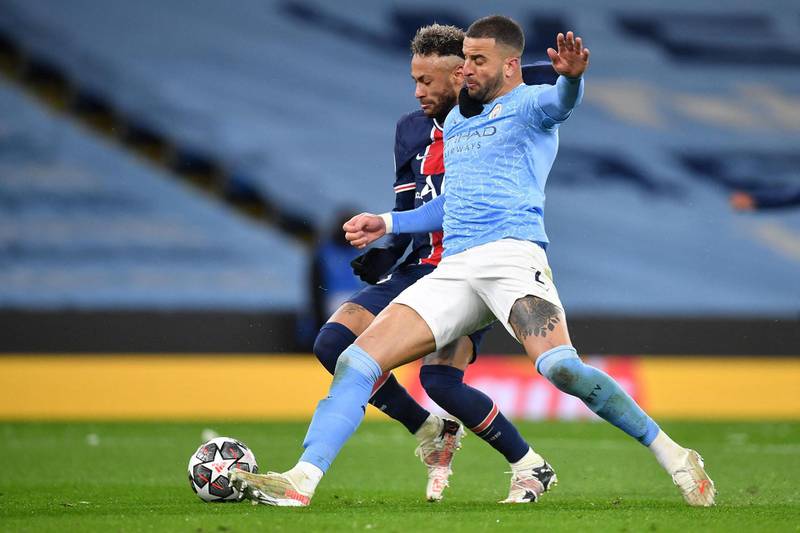 Kyle Walker – 7. Involved in little drama, but he will take that, given the result on a night when the stakes were so high. AFP
