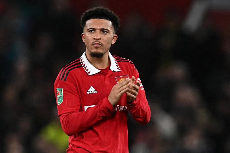 Jadon Sancho (Antony 63’) – 6. On his first appearance since October. Went in the number 10 role behind Martial. AFP