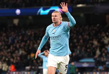 File photo dated 14-03-2023 of Manchester City's Erling Haaland, who admits he is at Manchester City to win the Champions League. Issue date: Wednesday March 15, 2023.