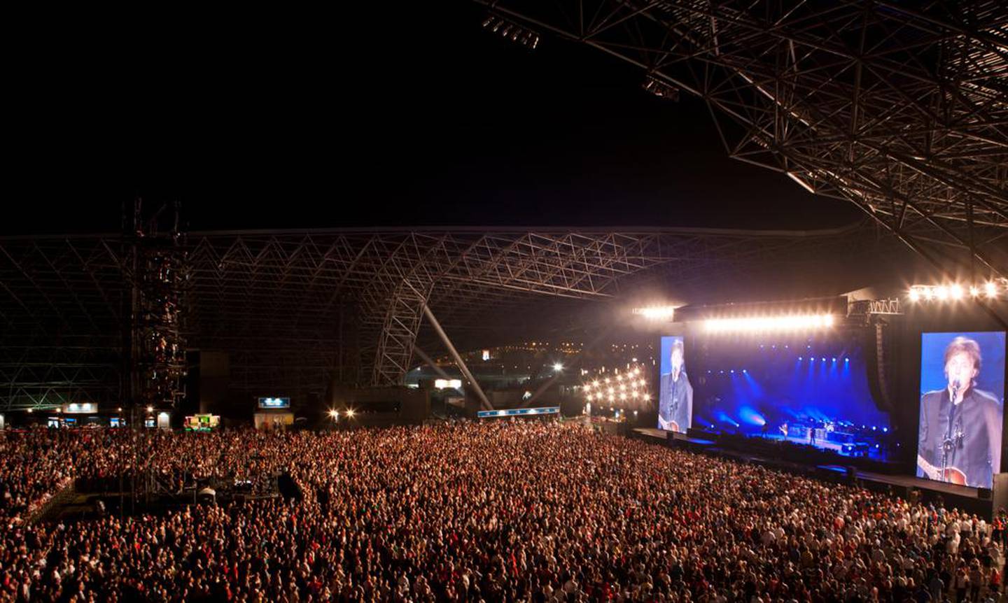 Paul McCartney played to 30,000 people in Abu Dhabi. Photo: Flash Entertainment