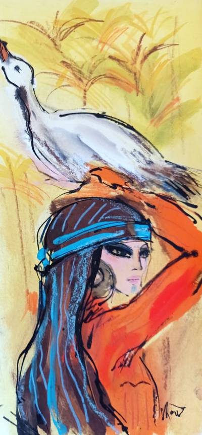 Chant Avedissian is known for his nostalgic stencil paintings of Egypt’s Golden Age.