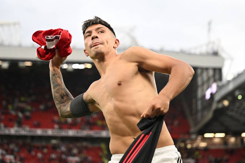 Manchester United's Argentina defender Lisandro Martinez has become a fans' favourite thanks to recent performances. AFP