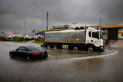 Intense rains and flash floods have affected Brisbane and other parts of the region. AFP