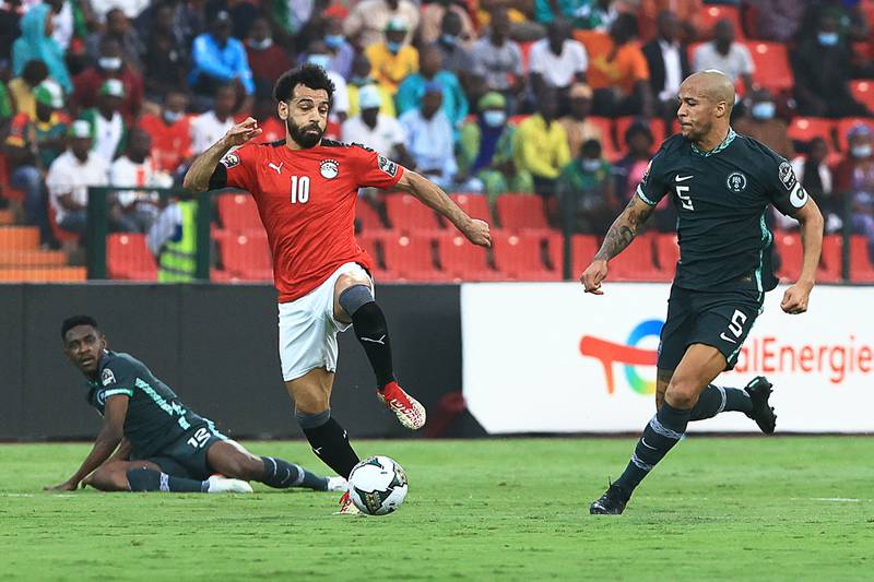 Egypt's Mohamed Salah during the Group D match. AFP
