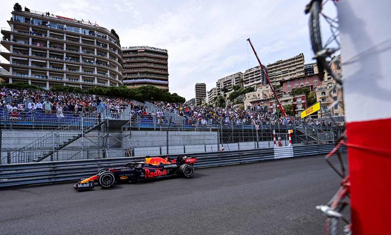 Red Bull's Dutch driver Max Verstappen drives during the Monaco Grand Prix. AFP