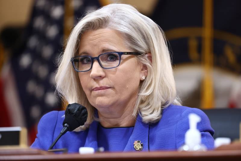 Republican Representative Liz Cheney of Wyoming delivers opening remarks for the select committee investigating the January 6 Capitol attack in Washington. EPA