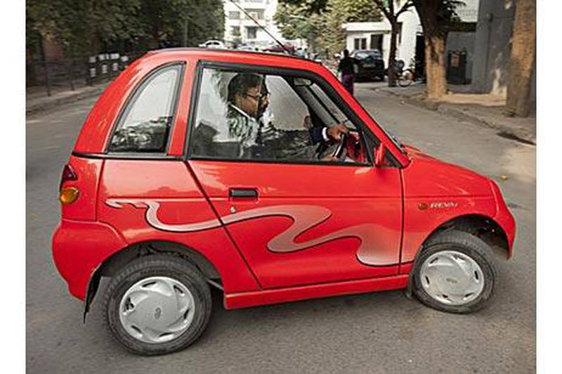 Srinivas Kotni has few quibbles with his Reva, except the vehicle's relatively small range of 80km on a full charge.